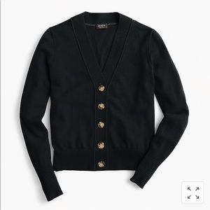 J. Crew Everyday Cashmere Cropped Cardigan Sweater